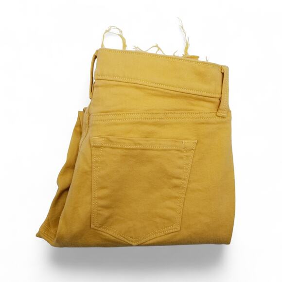 Ann Taylor LOFT Denim - ANN TAYLOR LOFT FACTORY Modern Skinny Raw Hem Jeans Yellow Gold - Size 4P